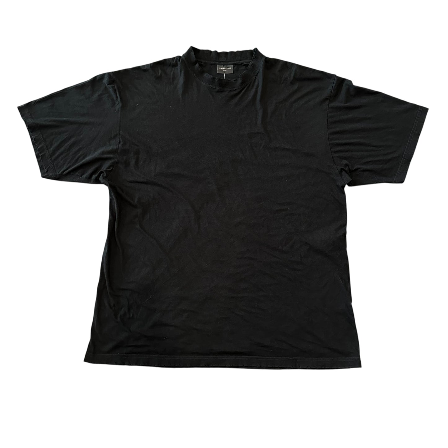 Balenciaga Neck Logo Black Tee