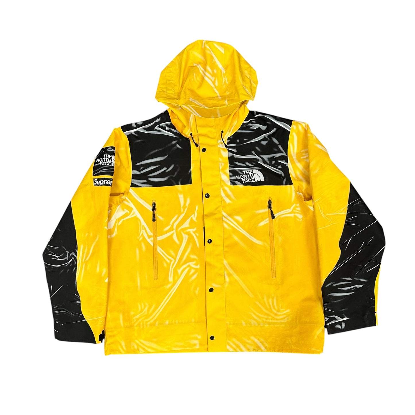 Yellow North Face X Suprem Printed Tape Jacket