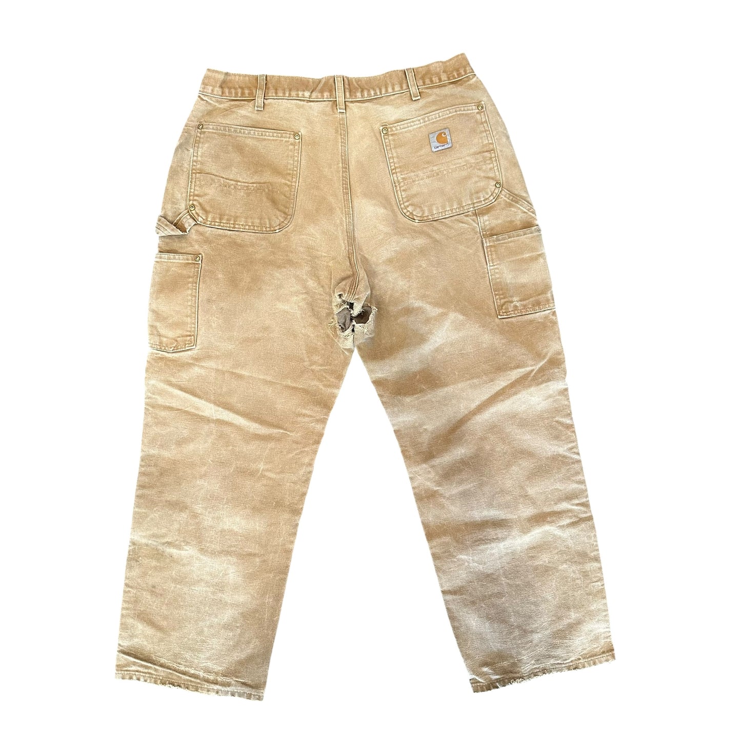 Vintage Carhartt Double Knee Repaired Khaki
