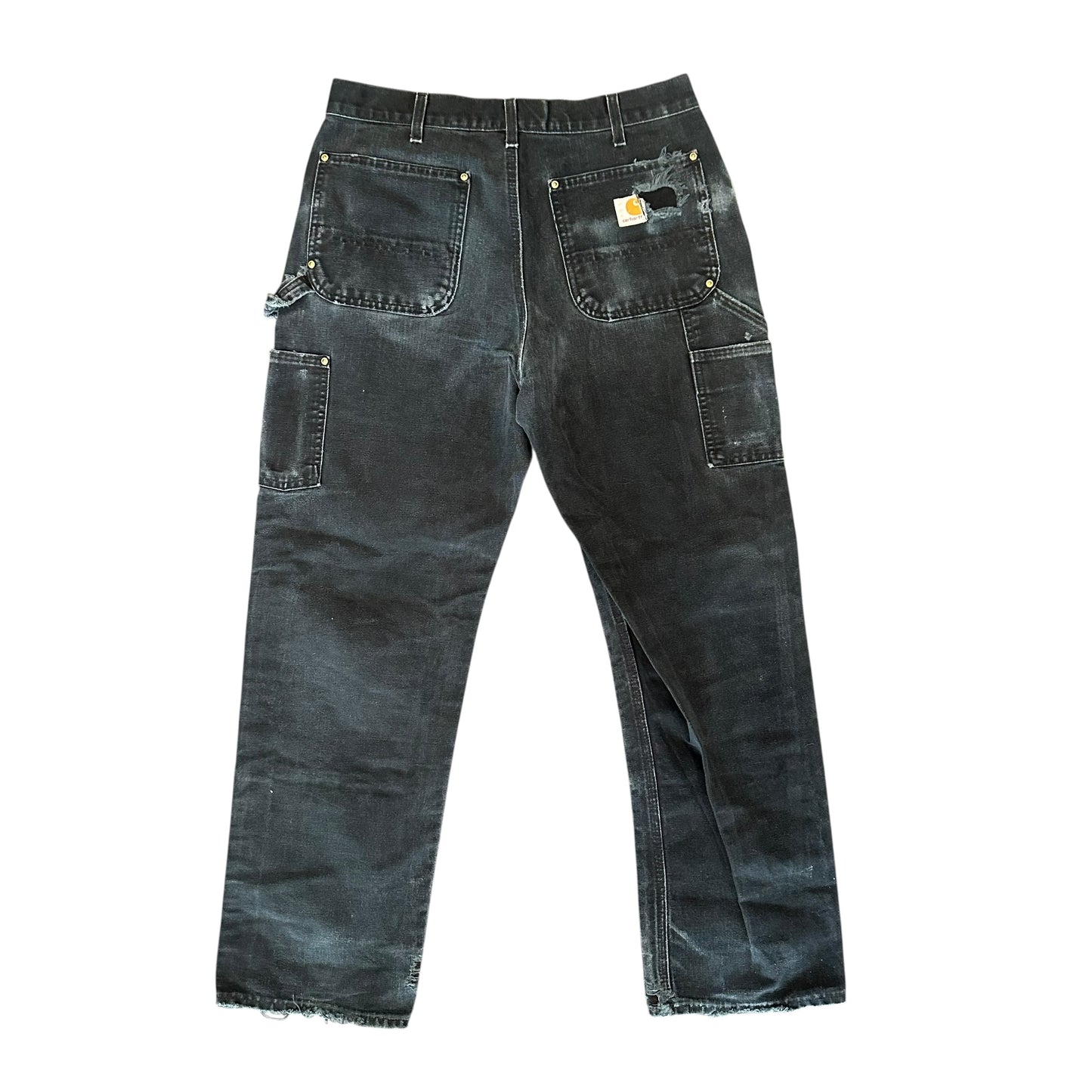 Vintage Carhartt Double Knee Repaired Black