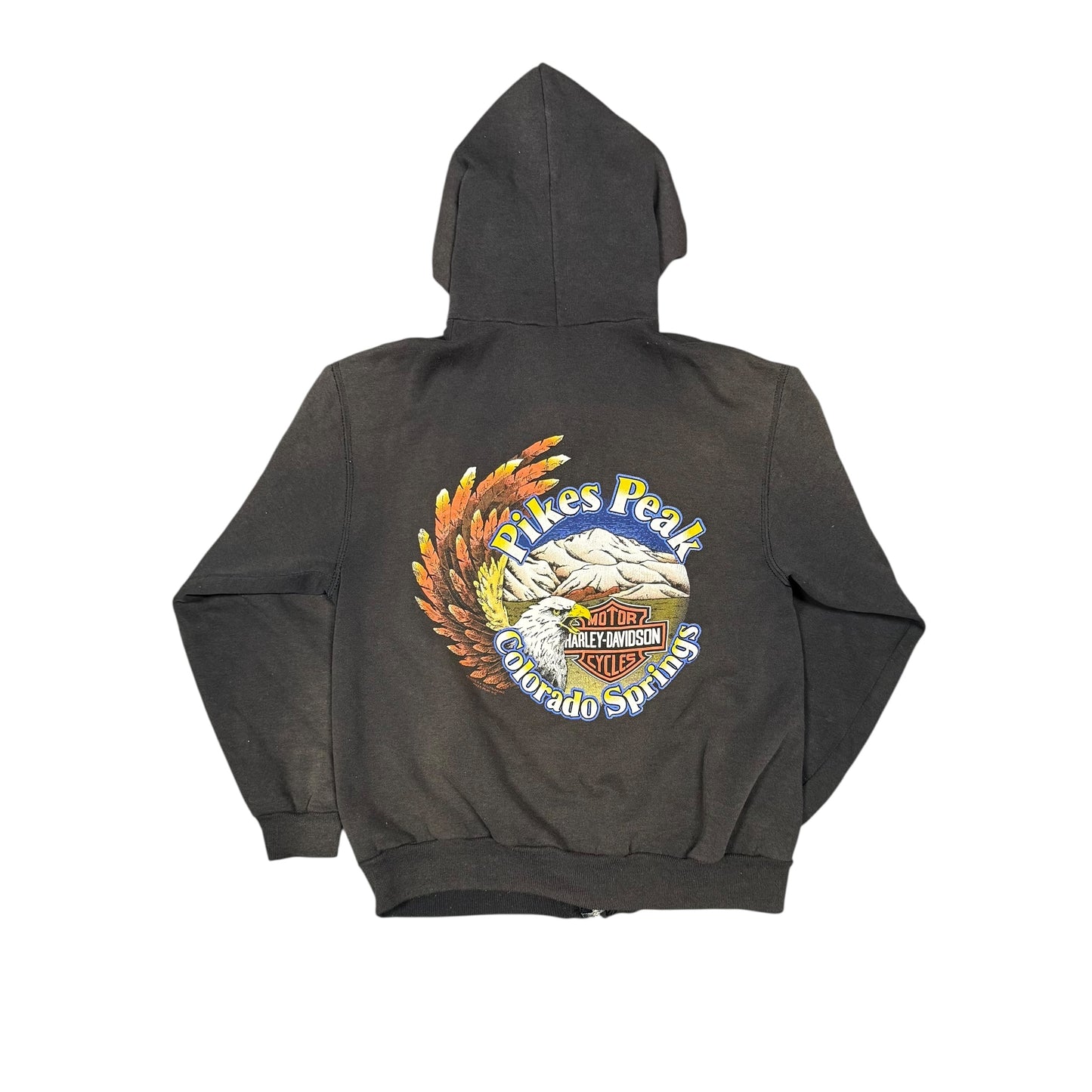 Vintage Harley Pikes Peak Zip Hoodie