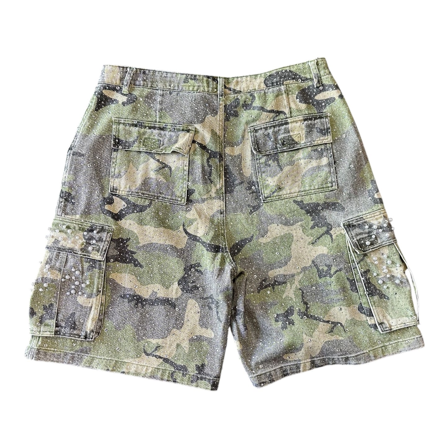 Vale Camo Studded Shorts