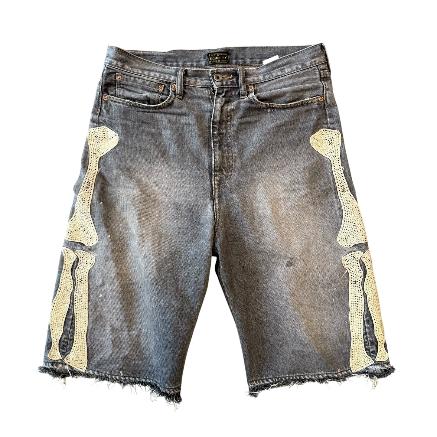 Kapital Grey Bone Shorts