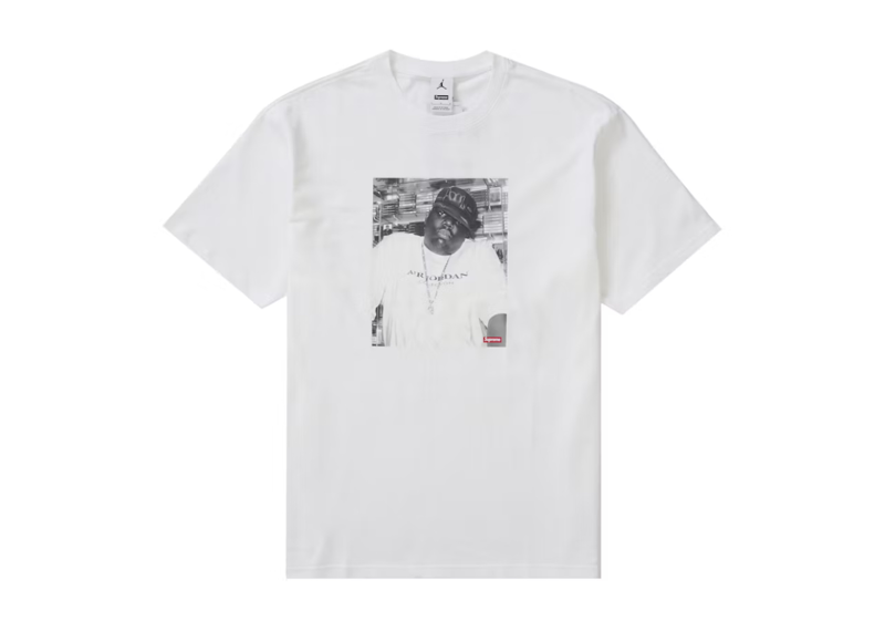 Supreme x Jordan Biggie Tee White
