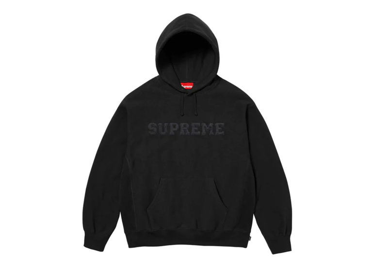 Supreme Collegiate Hoodie Black