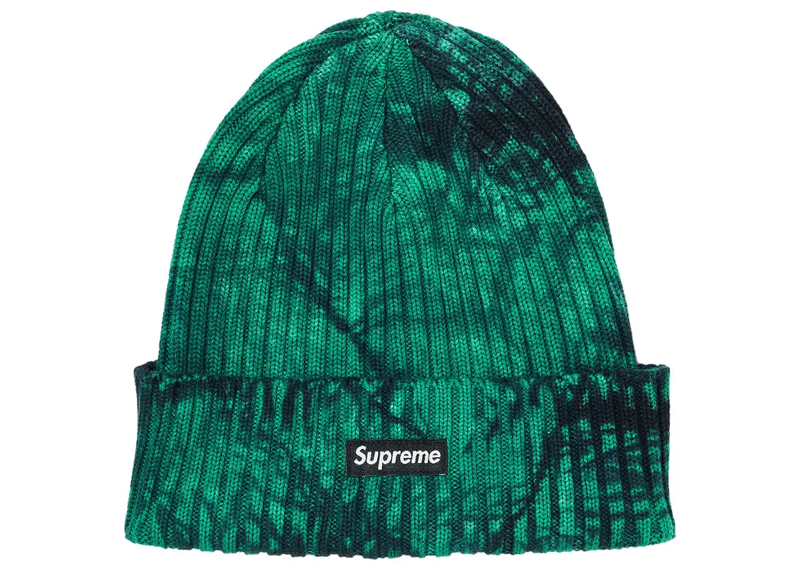 Supreme Beanie Overdye Green