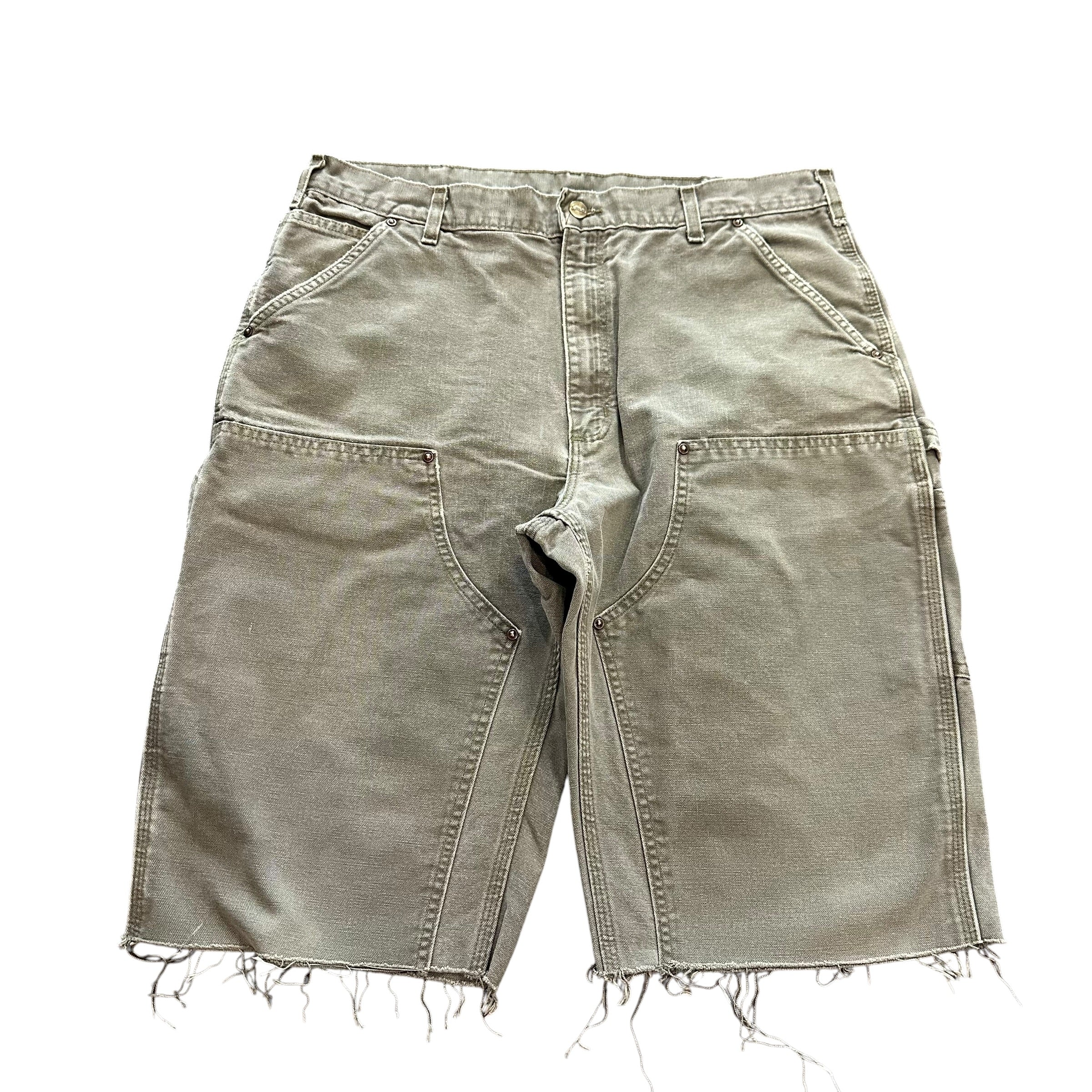 Green Carhartt Double Knee Shorts(38)
