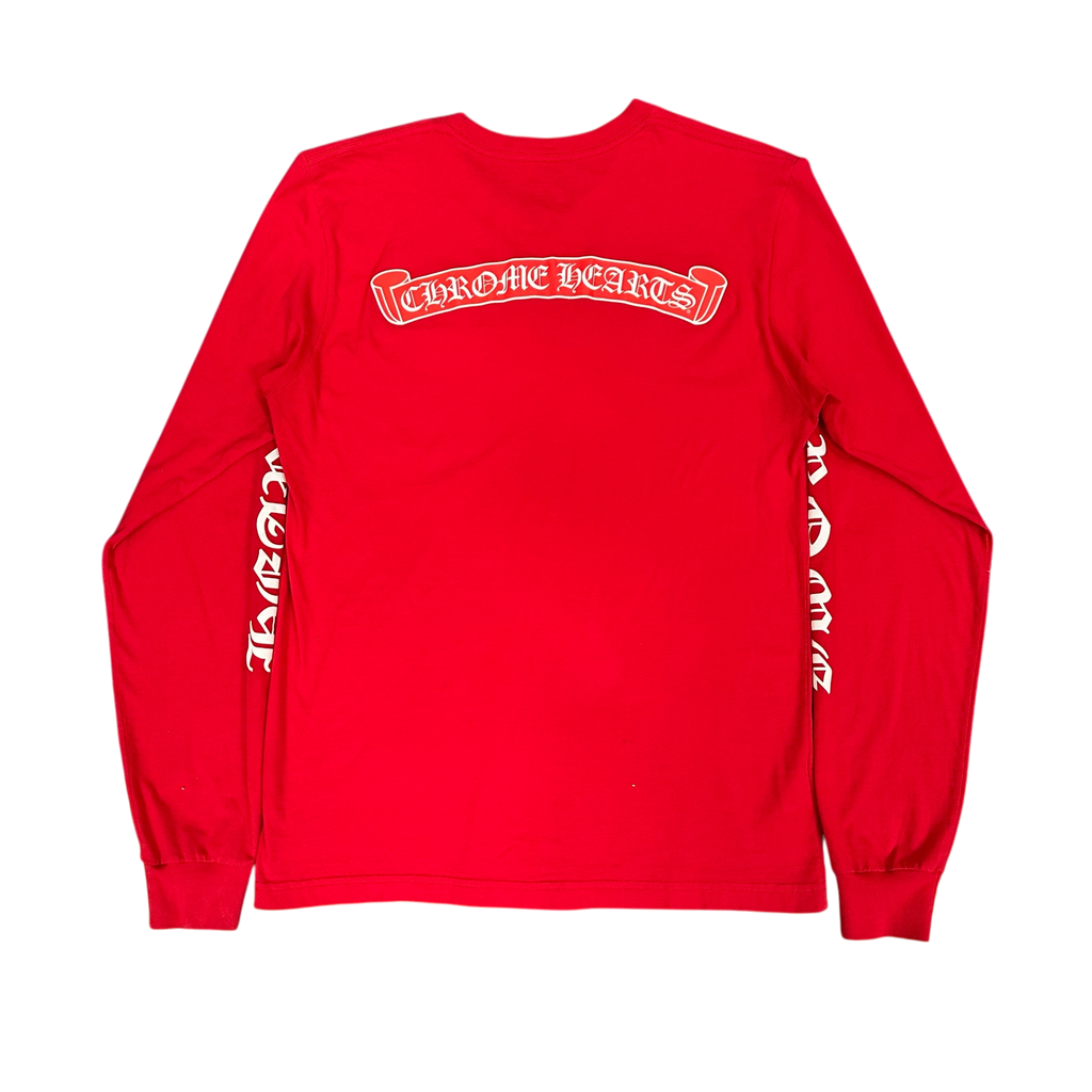 Chrome Hearts Scroll Red L/S Tee