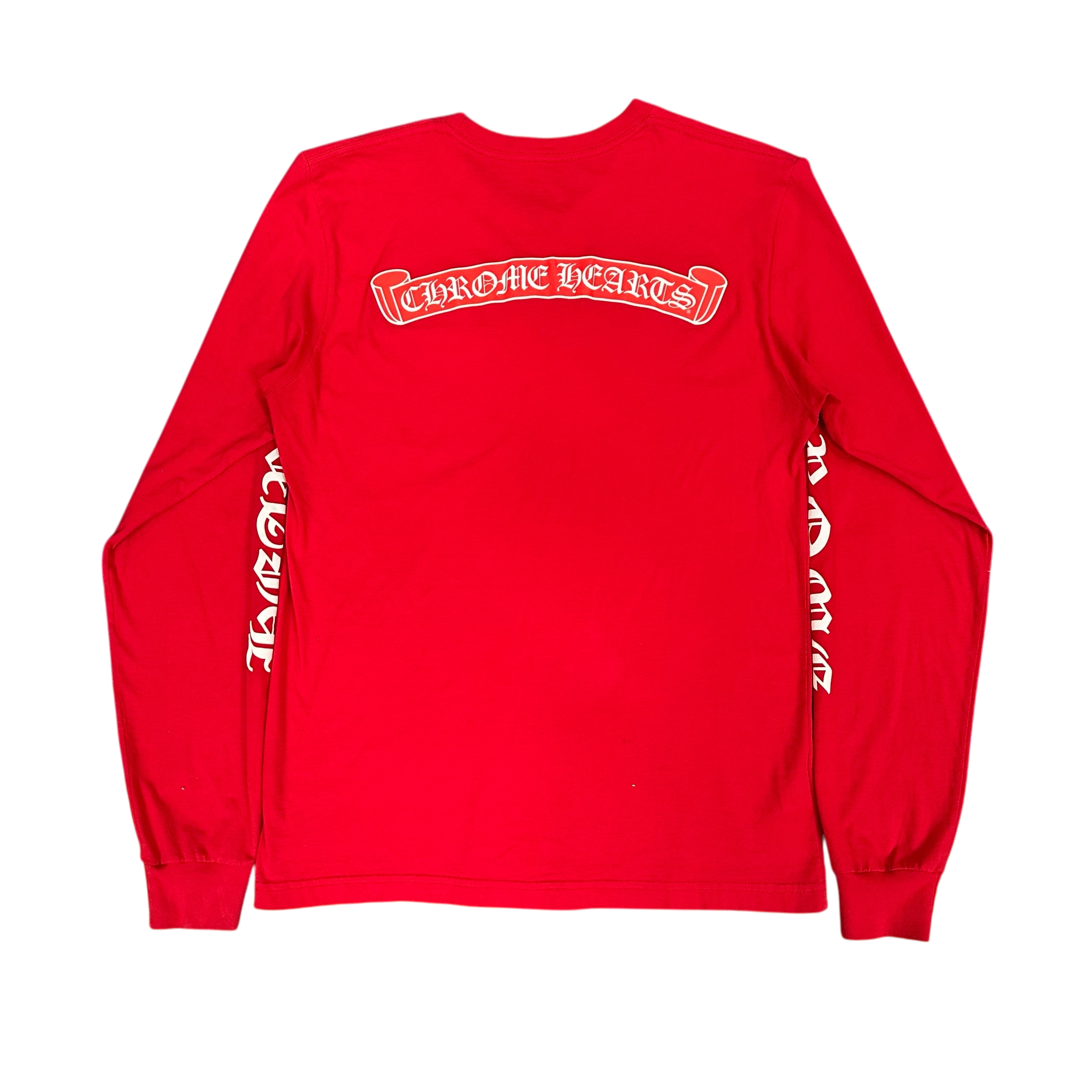 Chrome Hearts Scroll Red L/S Tee