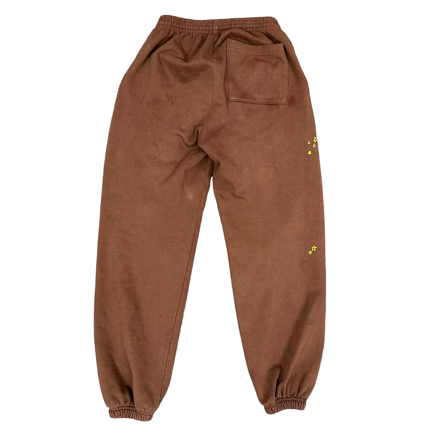 Brown Sp5der Angel Number Sweatpants