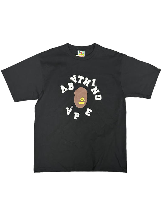 BAPE BROKEN LETTERS TEE BLACK (RXVFF9)