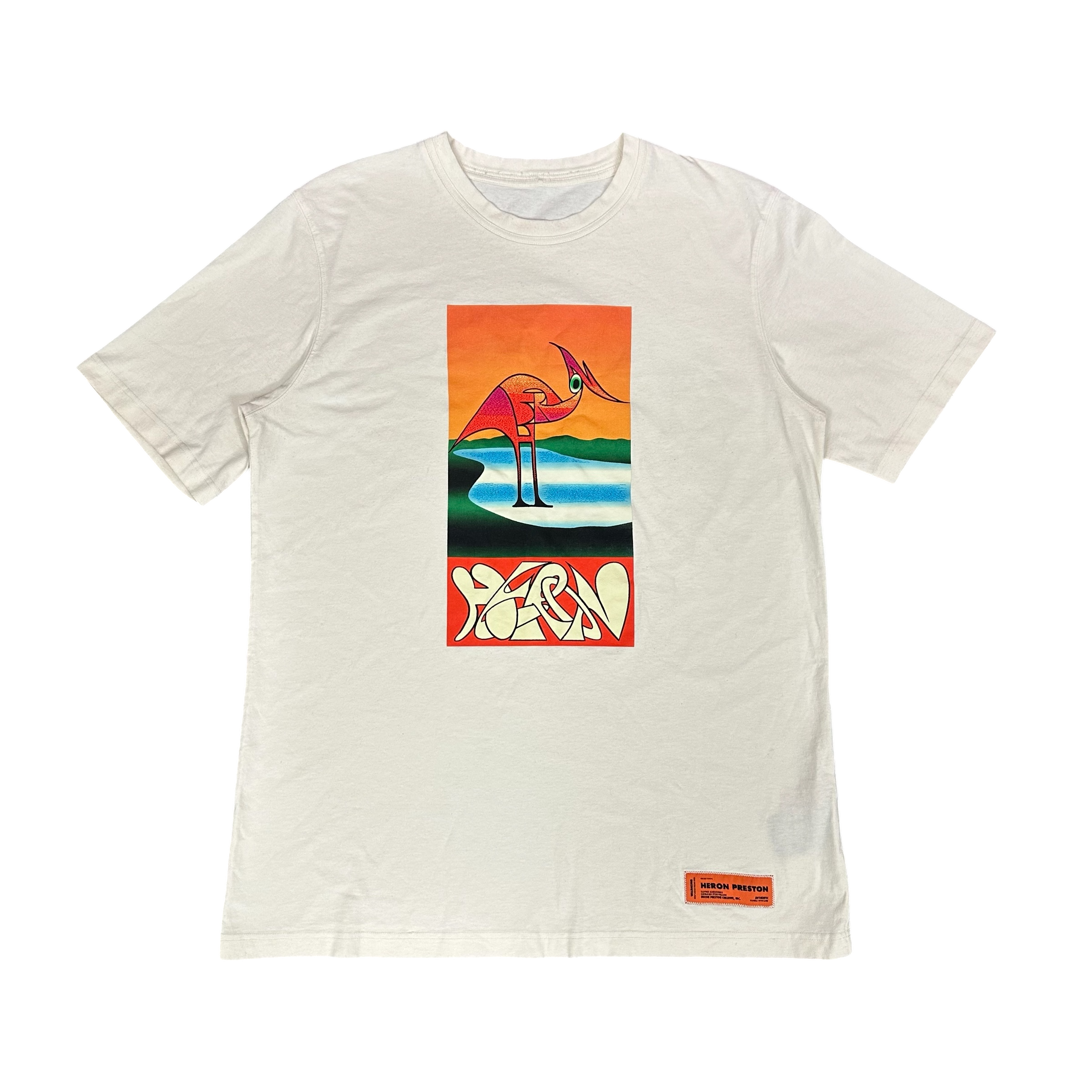 Heron Preston Abstract White Tee