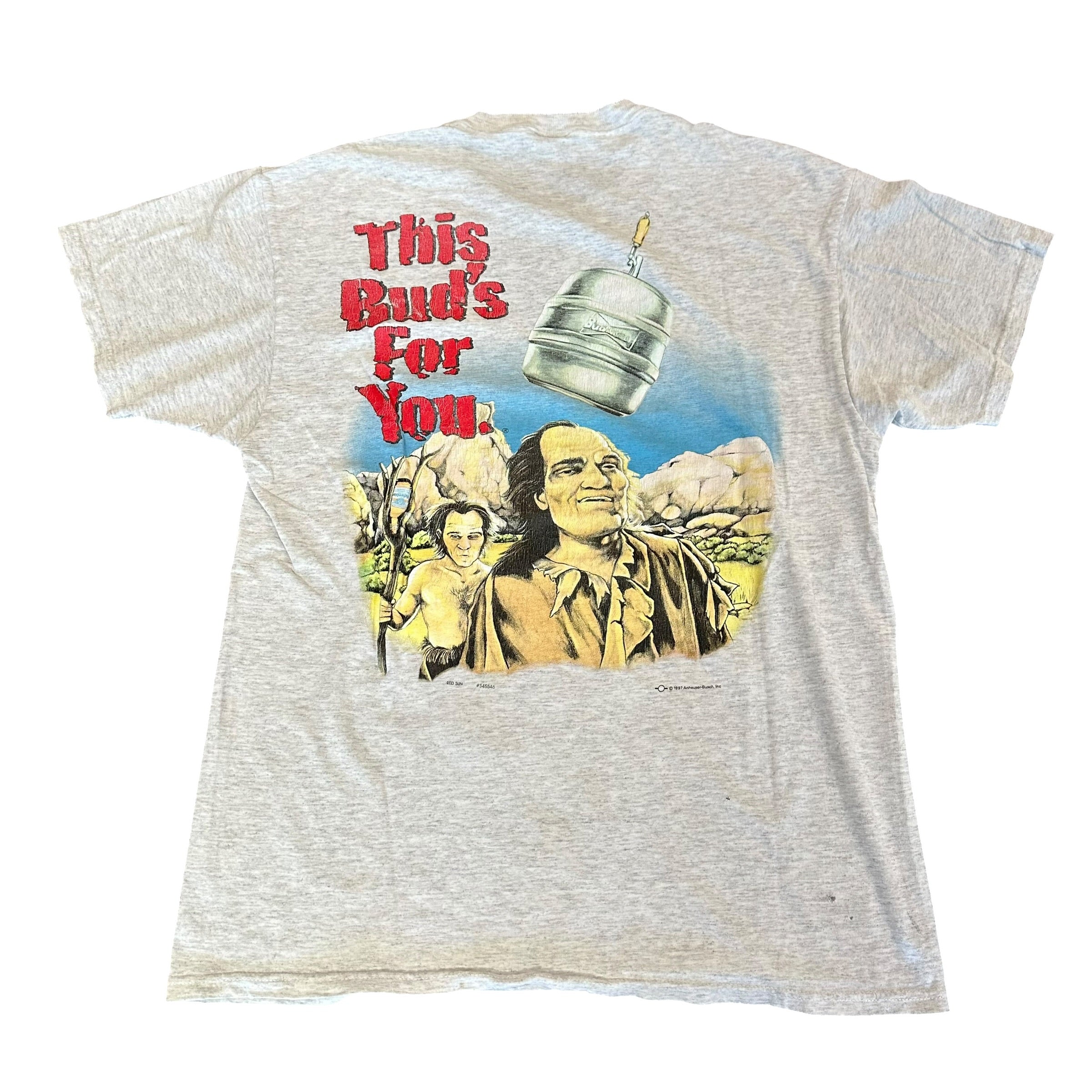 Vintage Light Grey Budweiser Shirt