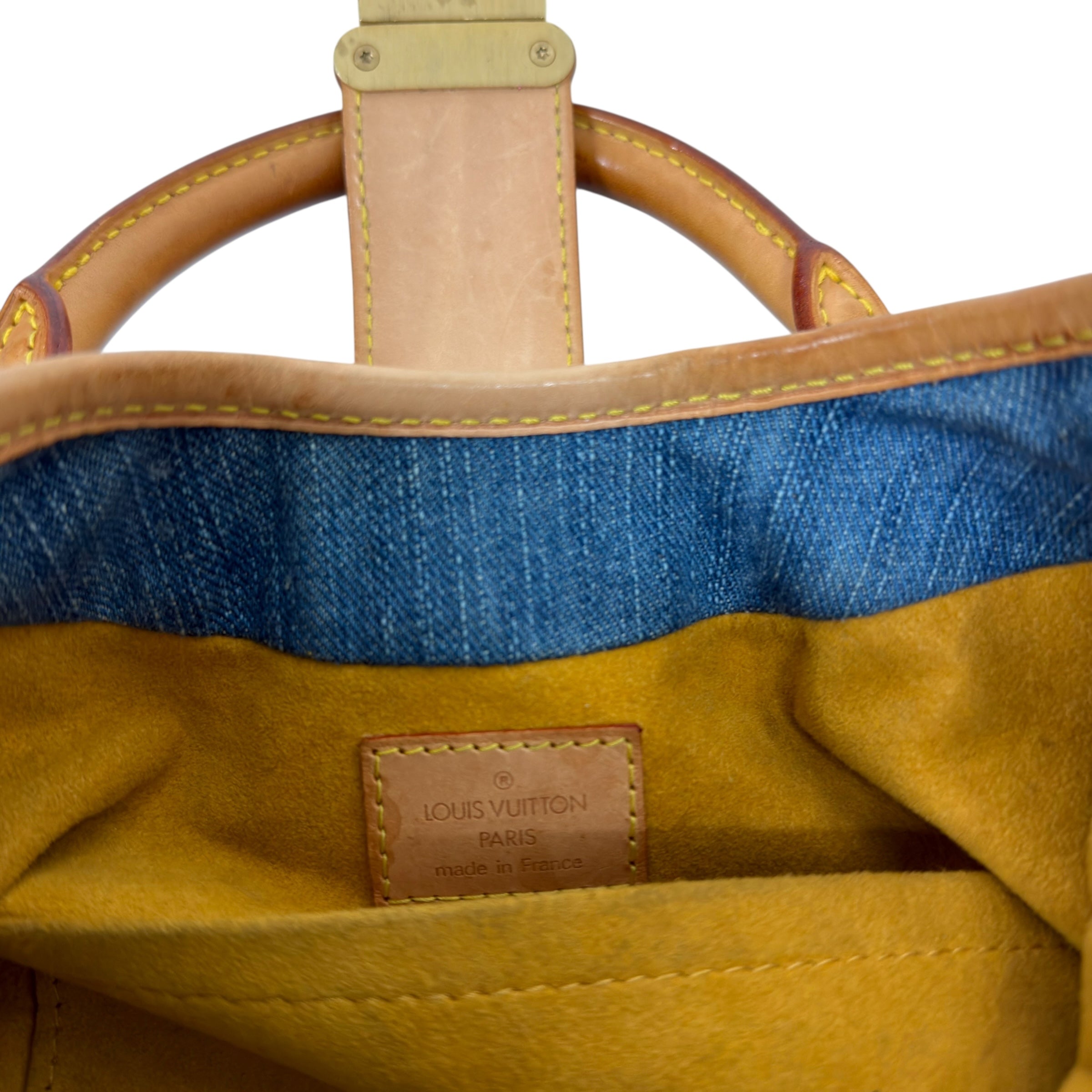 Louis Vuitton 2005 Monogram Denim Pleaty Bag