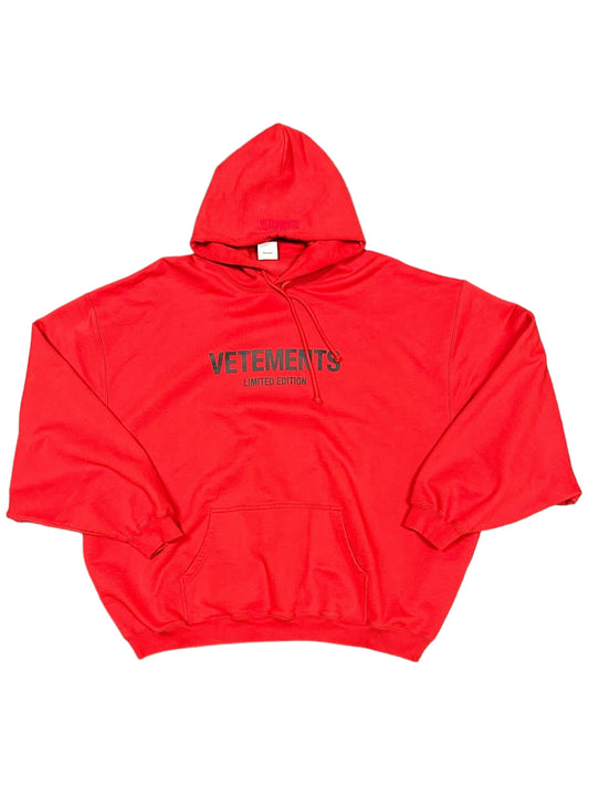 Red Vetements Hoodie