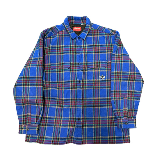 Supreme Blue Plaid Button Up
