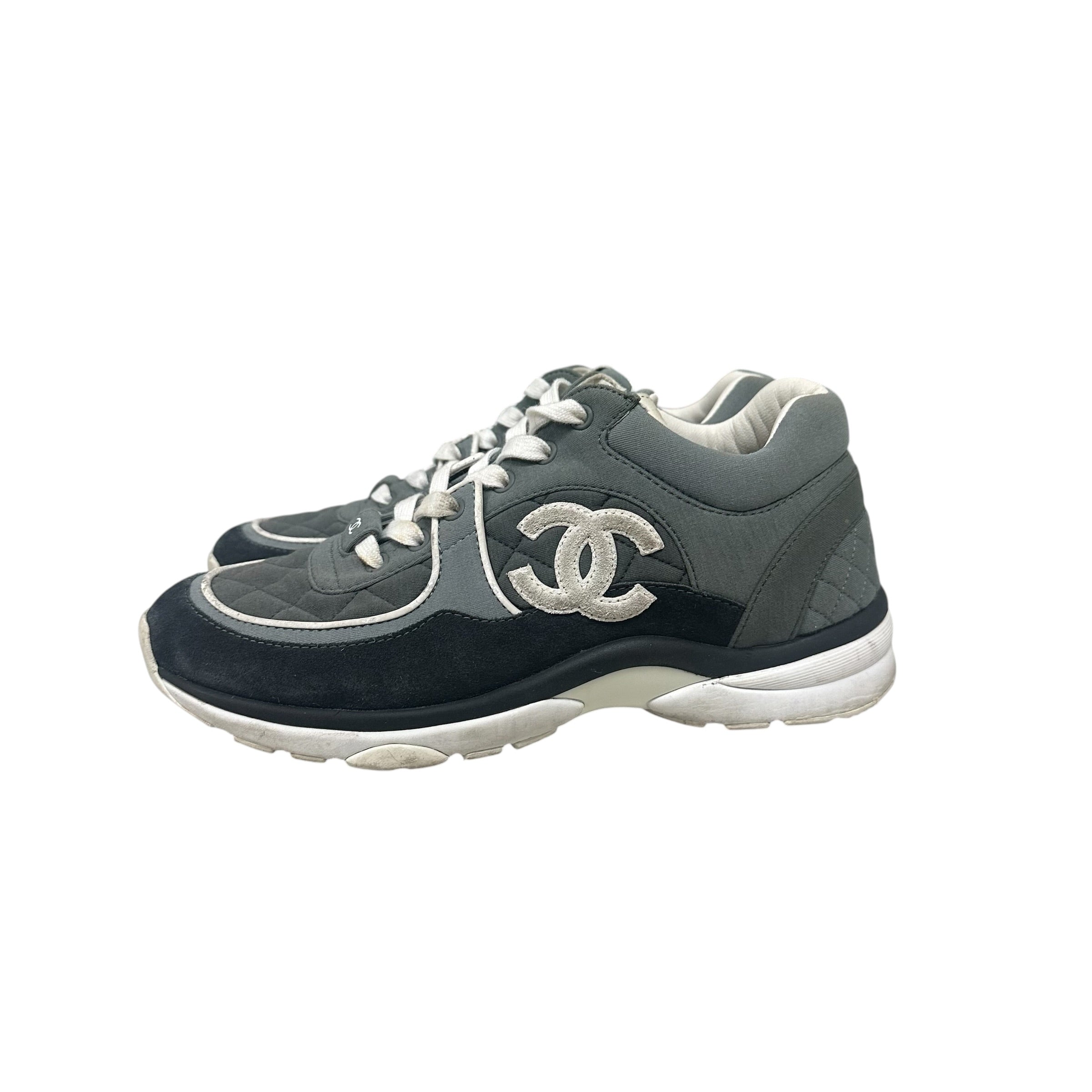 Chanel Grey/Black Trainers (No Box)