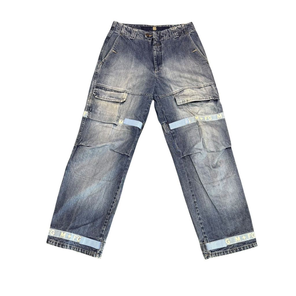 Vintage Girbaud Jeans Baby Blue/White