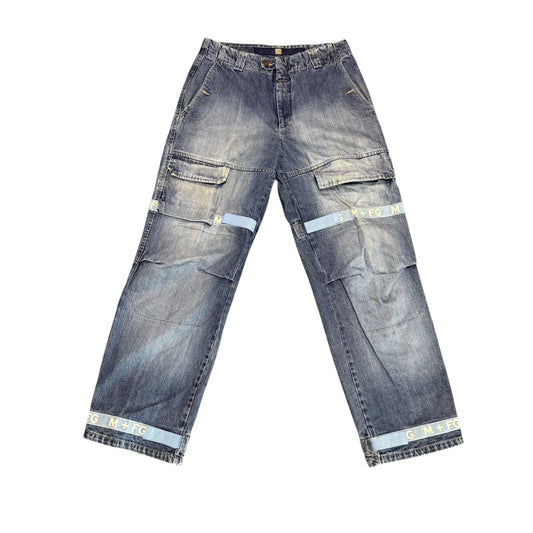 Vintage Girbaud Jeans Baby Blue/White