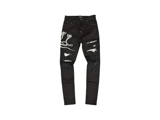 Amiri Black Cobra Jeans