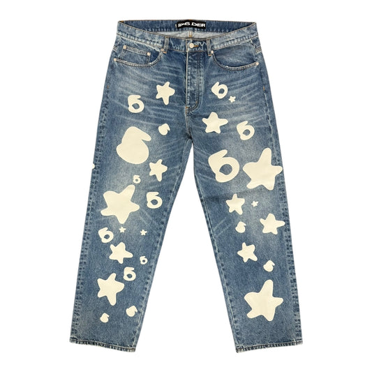Sp5der "Beluga" Wash Denim jeans