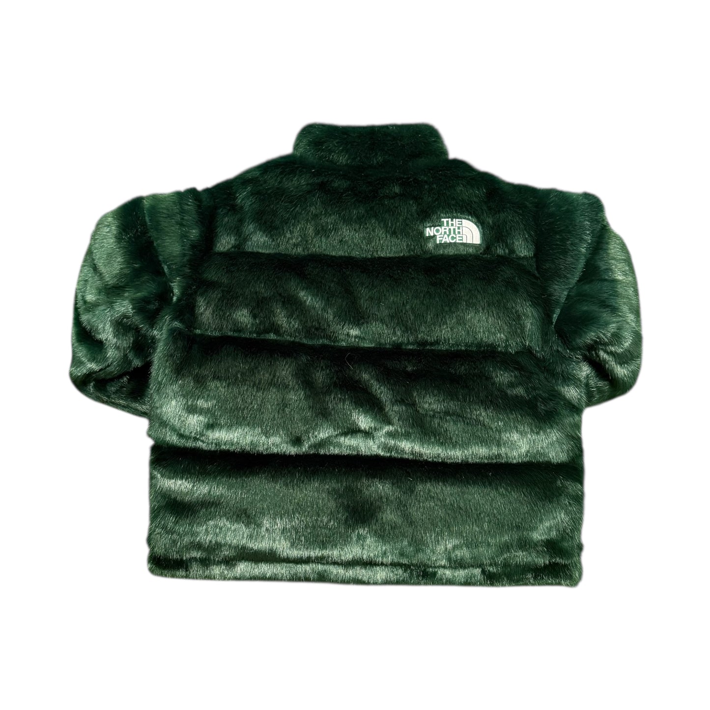 Supreme x North Face Green Fur Puffer Jacket