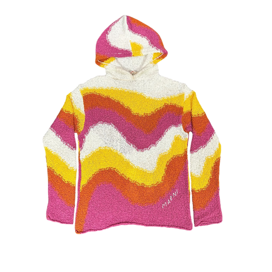 Marni Colorblock Crochet Hoodie