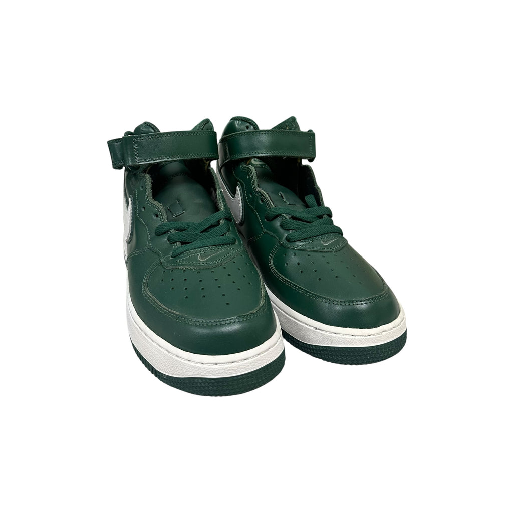 New Nike Air Force 1 Leather Mid Top Forest Green (No Box)