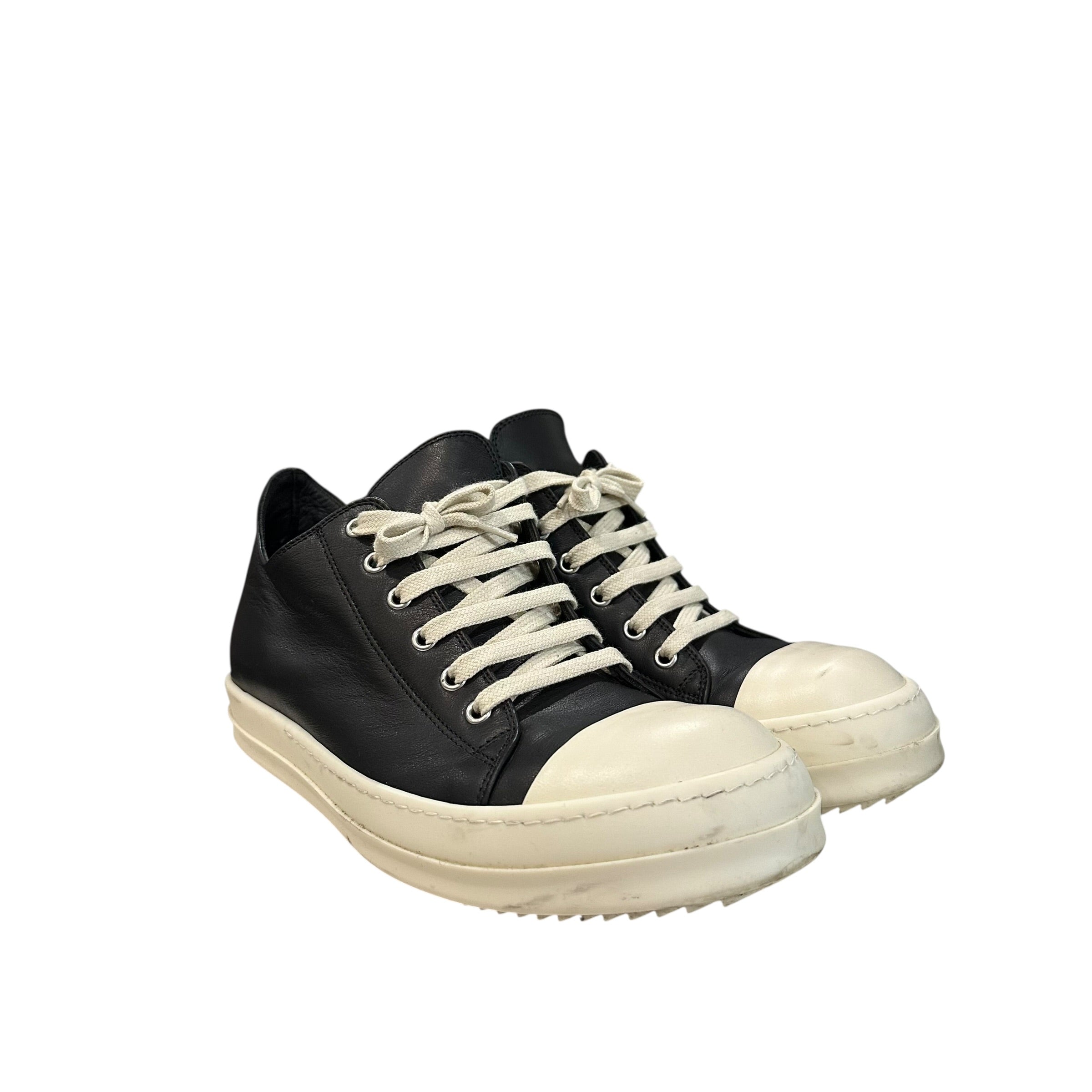 Rick Owens DRKSHDW Leather Low Sneakers Black