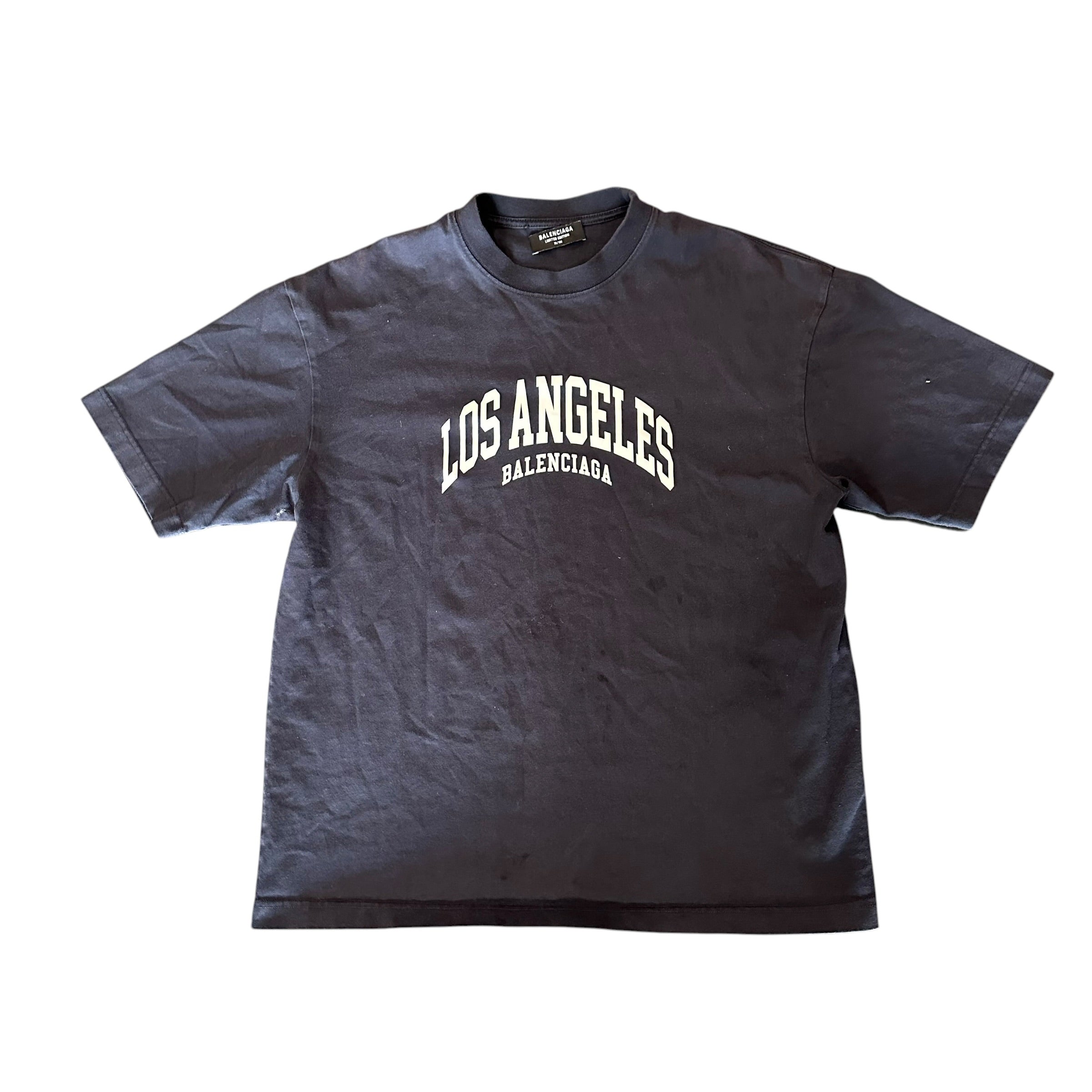 Balenciaga Los Angles Navy Tee