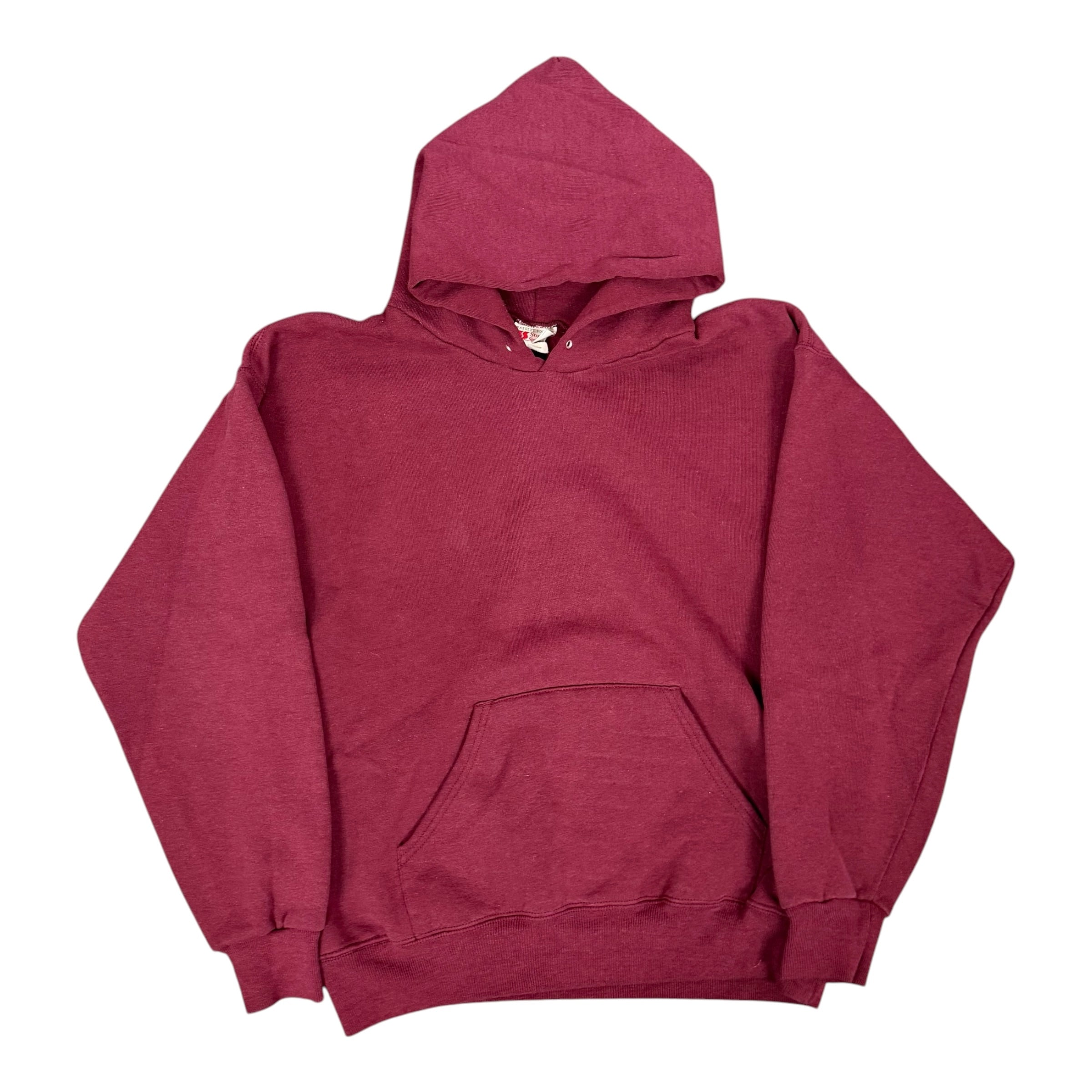 Vintage Maroon Blank Hoodie