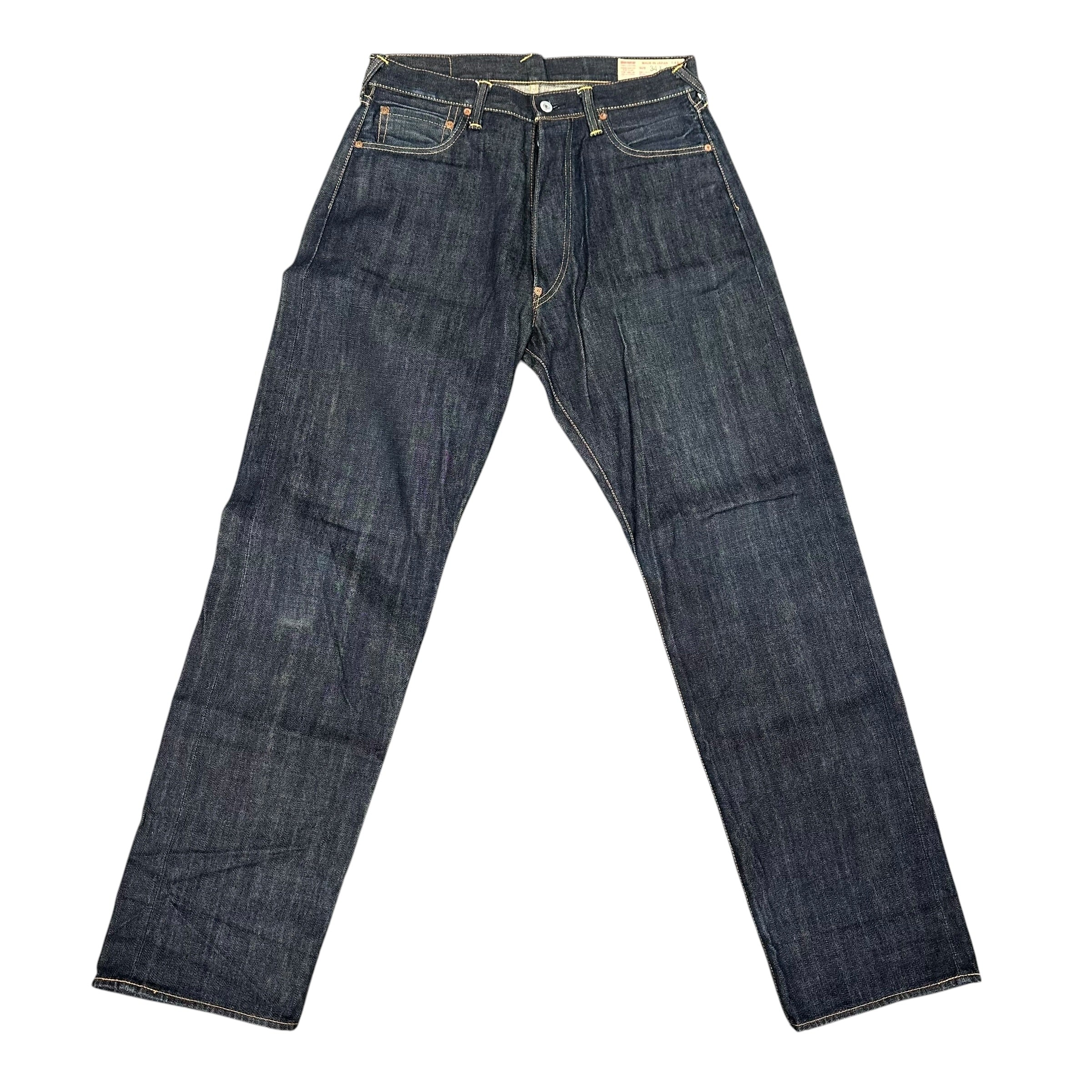 Evisu "No. 2" Dark Blue/ Light Pink Selvedge Denim (34x35)