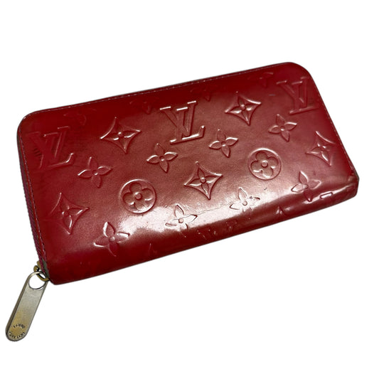 Louis Vuitton Red Vernis Leather Wallet