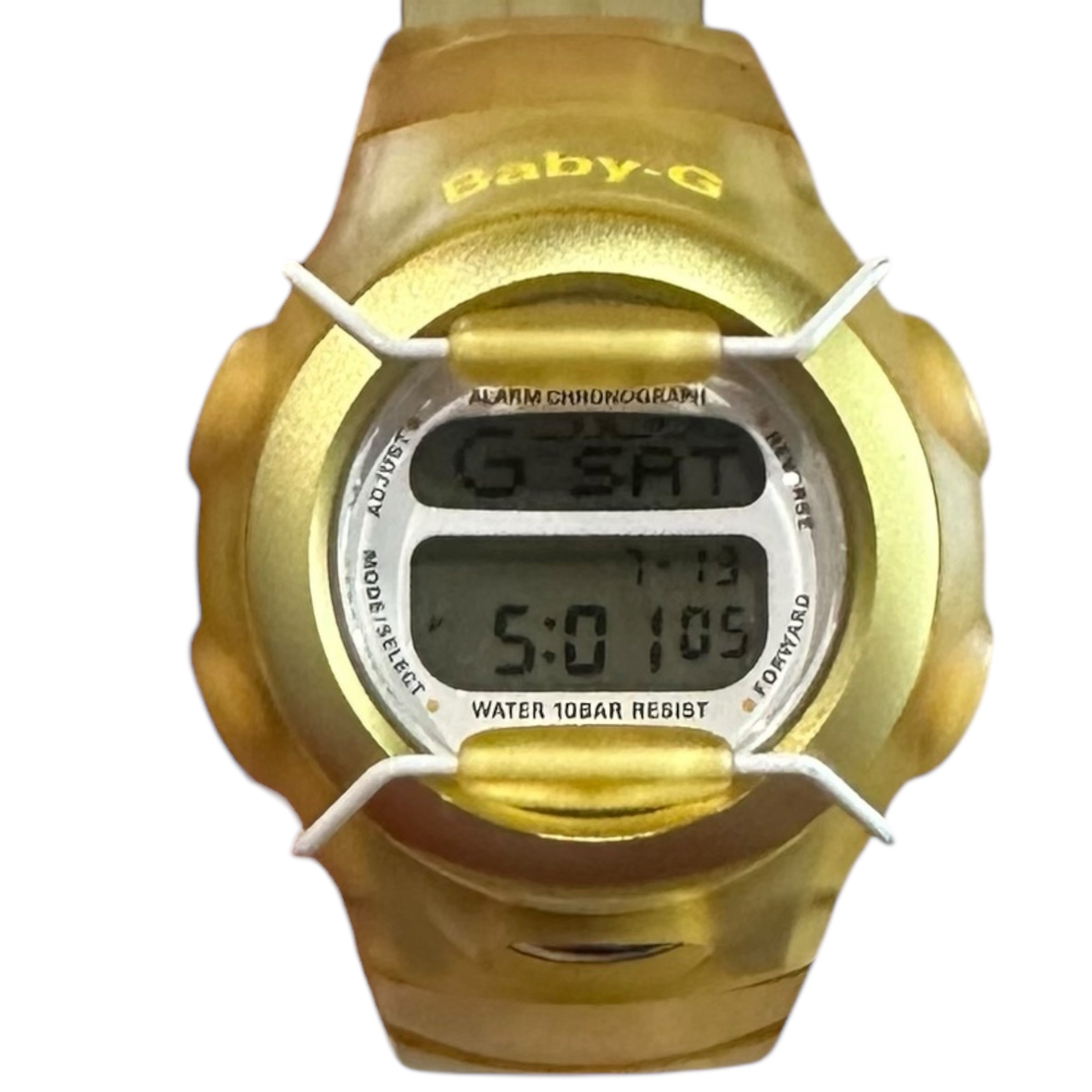 Baby G-Shock Aged Clear/Gold Watch