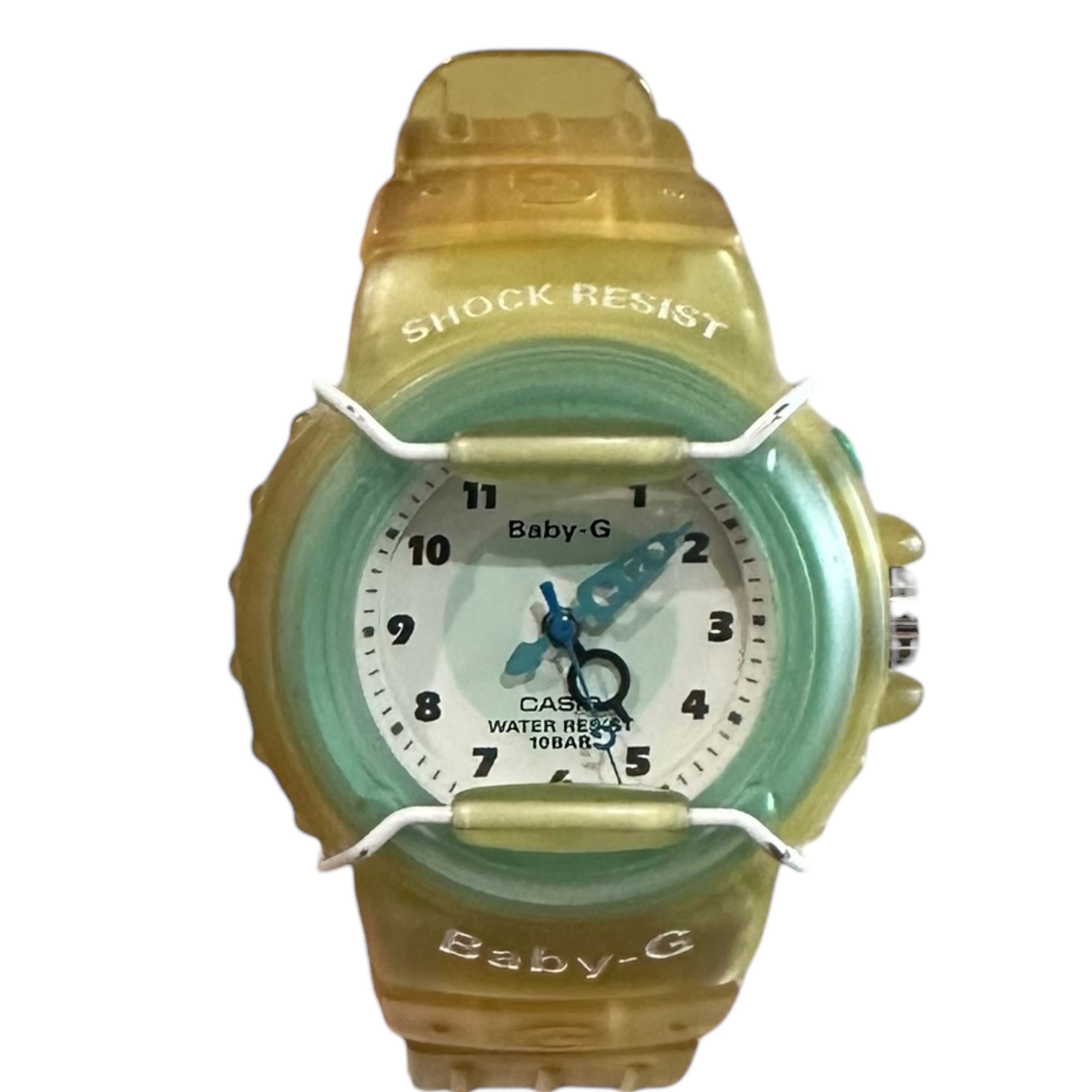 Baby G-Shock Aged Clear/Teal Watch