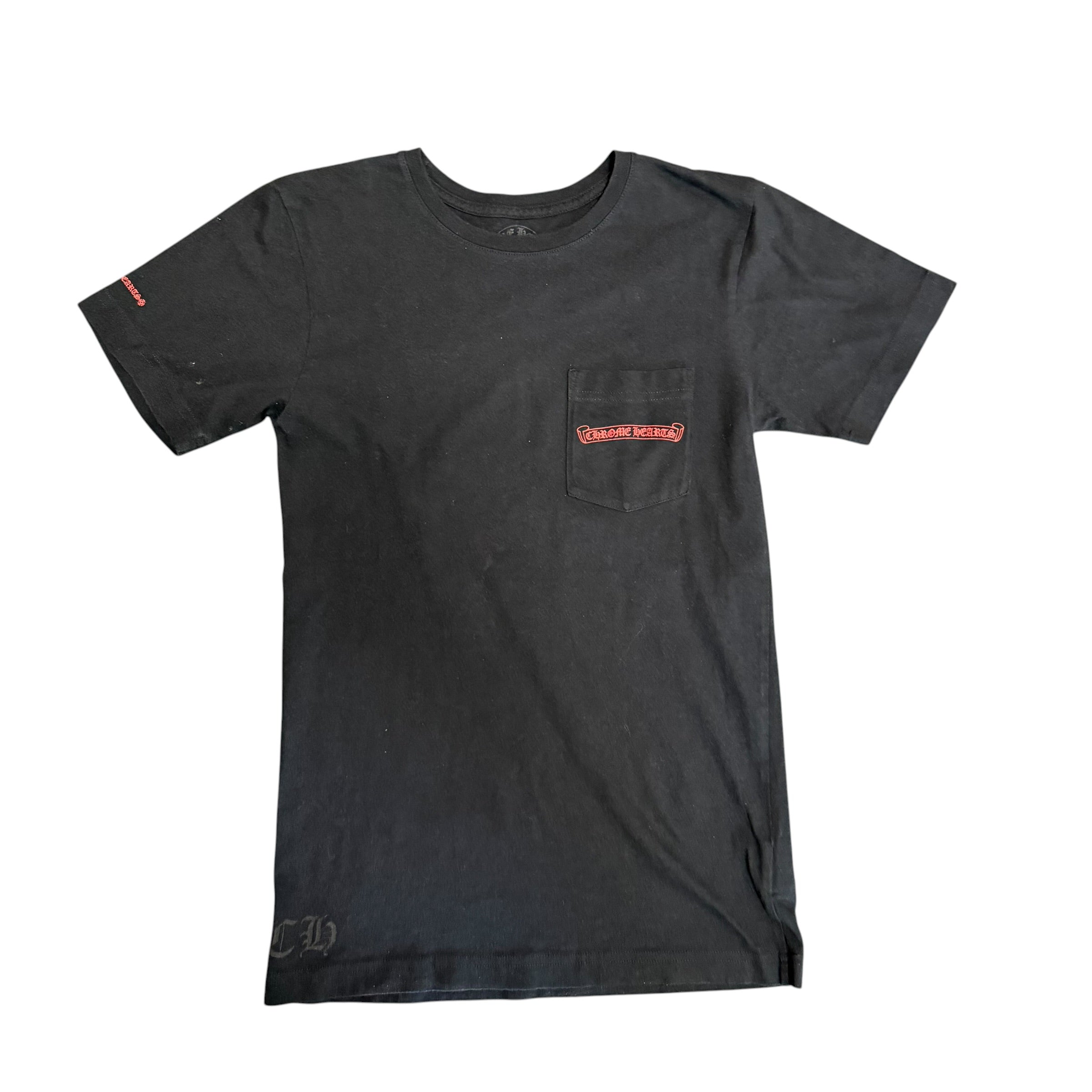 Chrome Hearts Red Scroll Pocket Tee