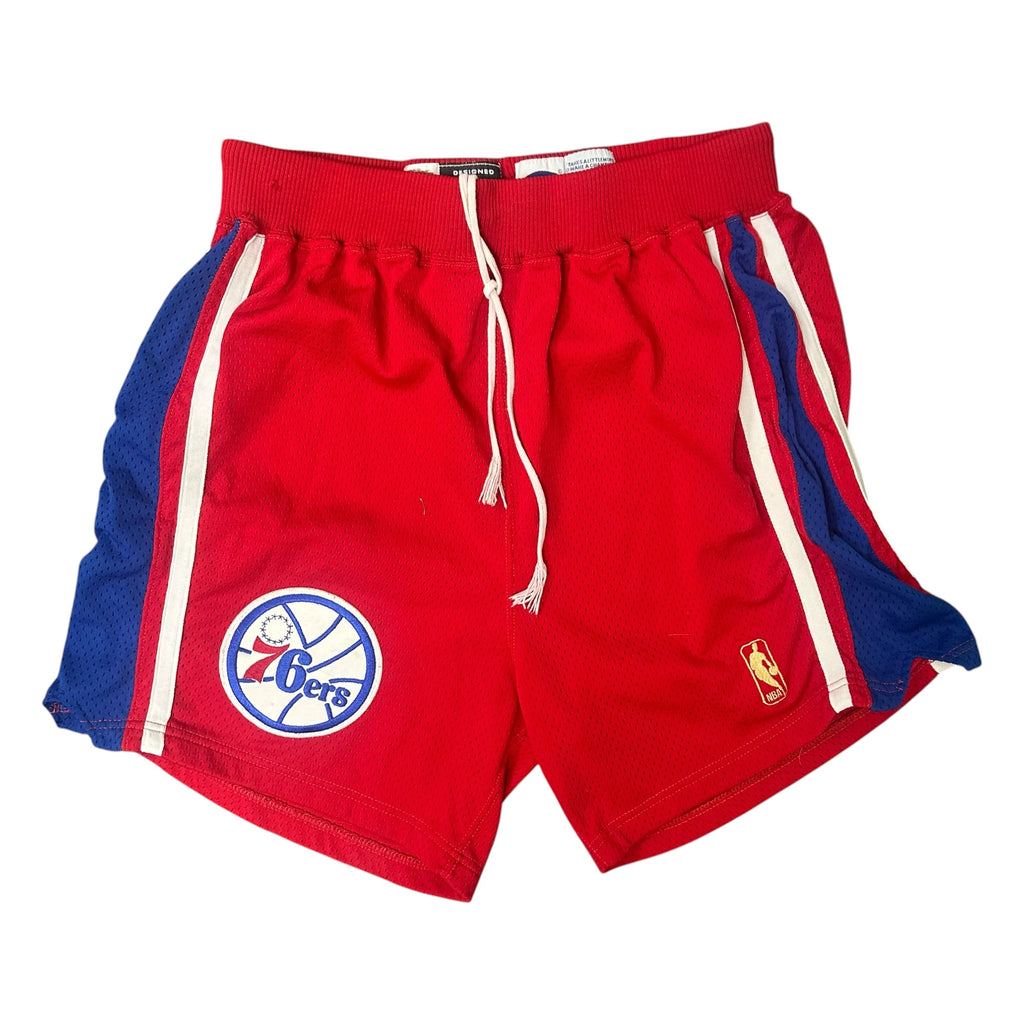 Vintage 76ers Basketball Shorts 'Red/Blue'