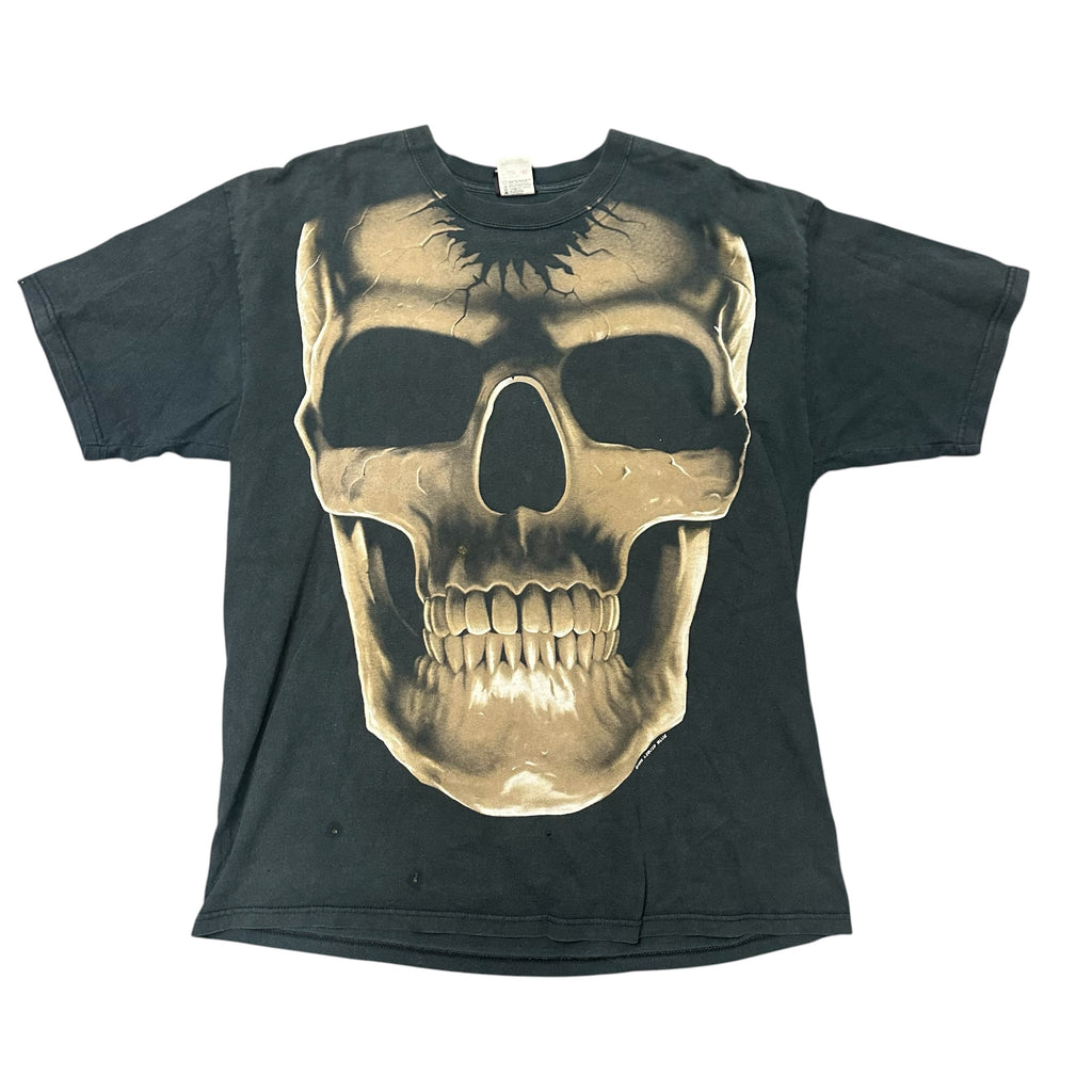Vintage Skull Liquid Blue Tee