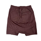 Burgundy Rick Owens Nylon Shorts