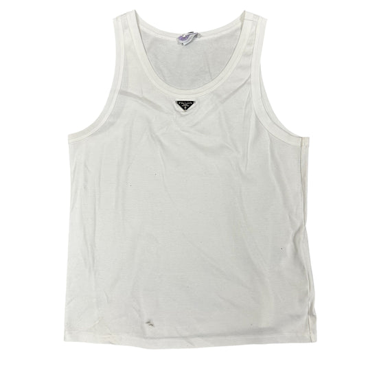 White Prada Tank Top