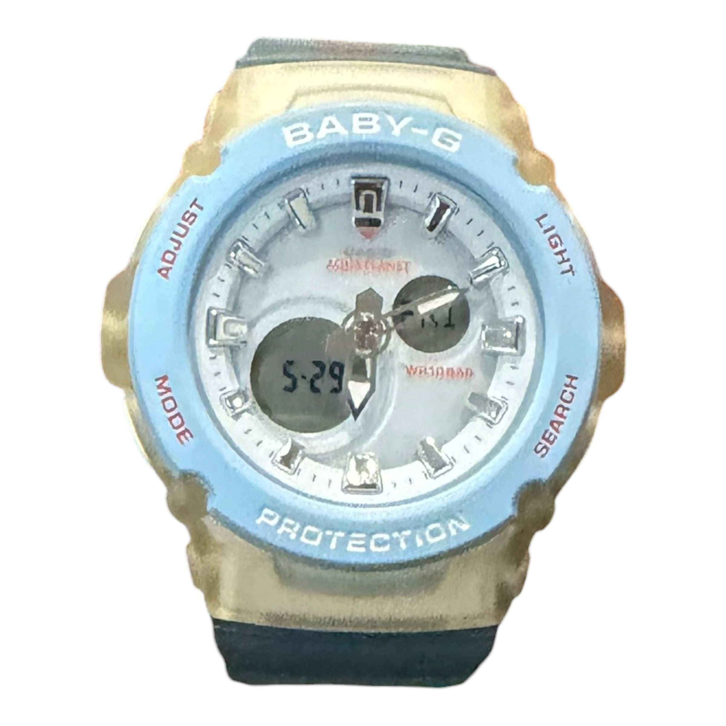 G Shock Blue/White