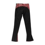 Roberto Cavalli Leather Pants Red/Black FDWMNS