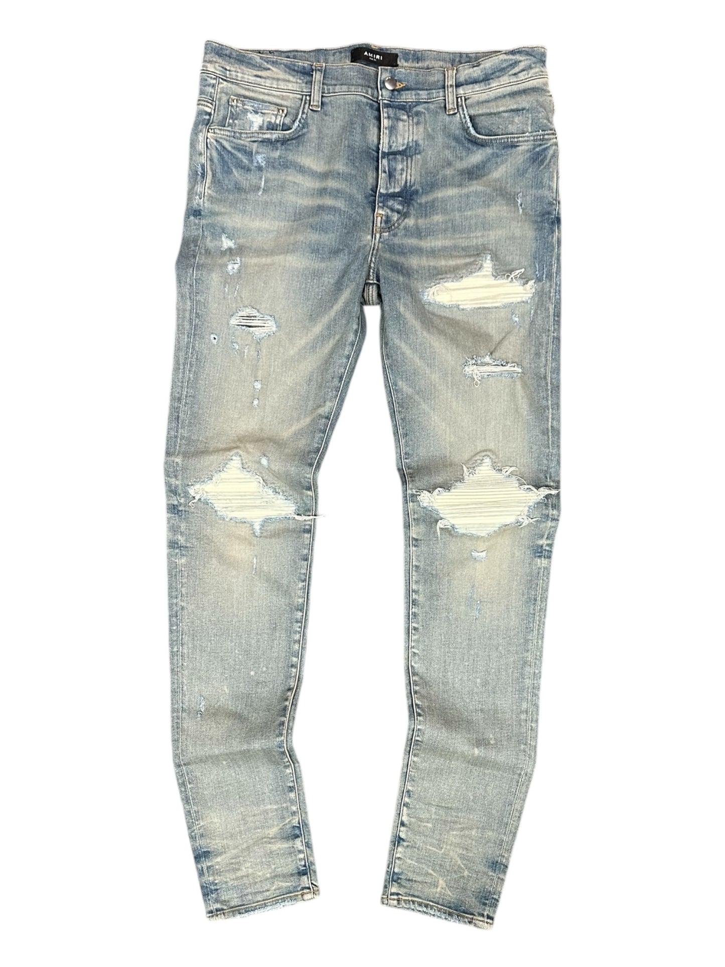 Amiri Blue Distressed Jeans