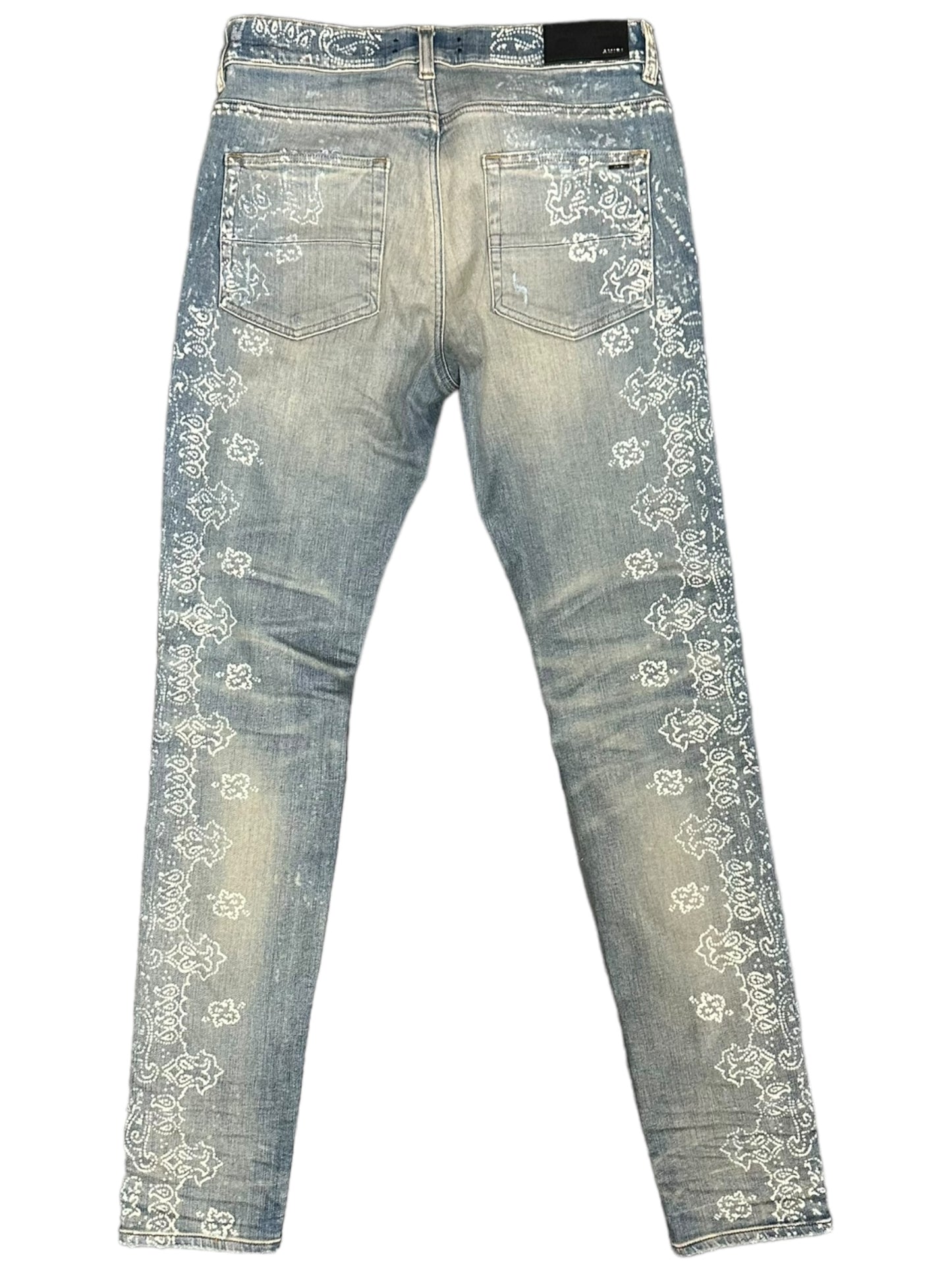 AMIRI PAISLEY DENIM LIGHTWASH (YU2Z9N)