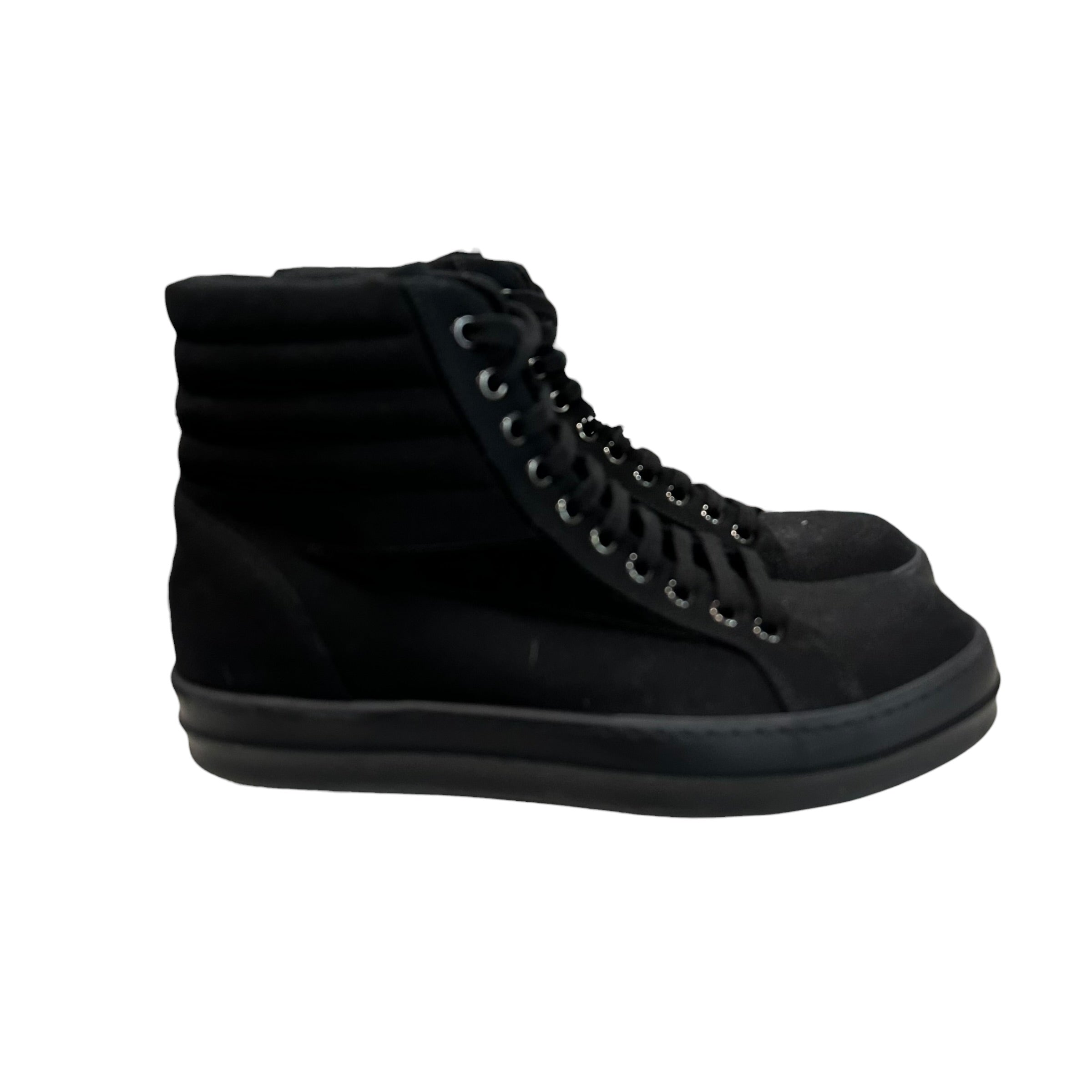 Rick Owens Black/Black Vintage Sneakers High (No Box)
