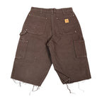 Brown Carhartt Double Knee Shorts