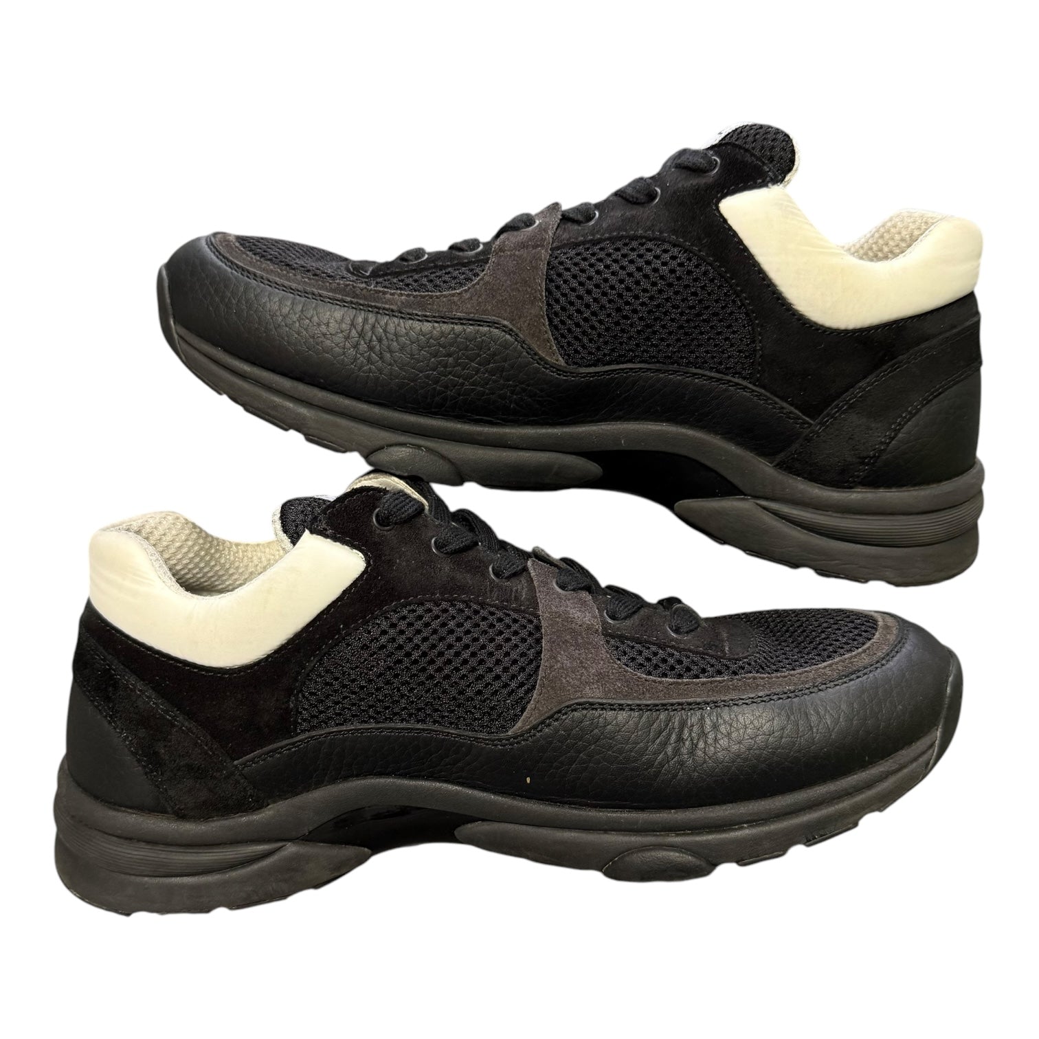 Chanel Black CC Logo Trainers