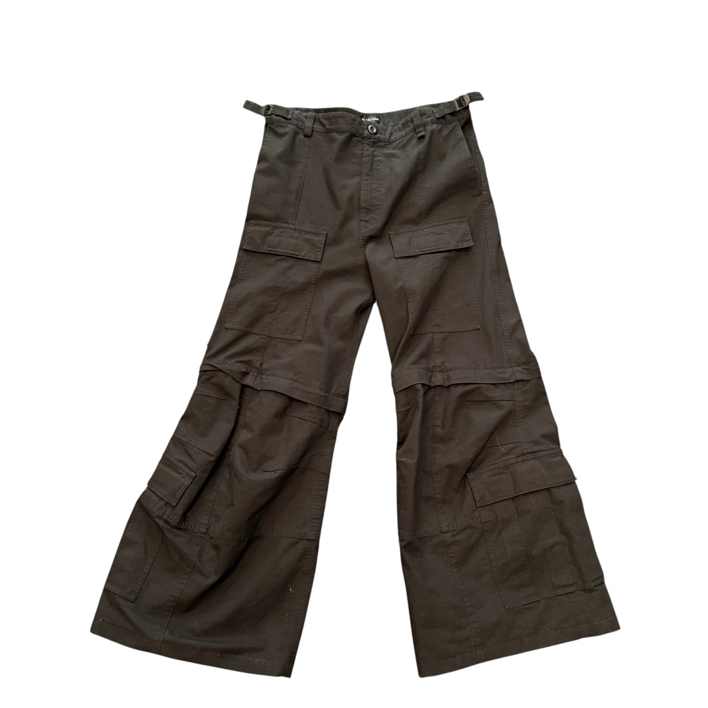 NEW Balenciaga Black Flare Cargos