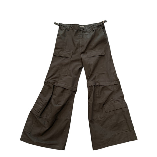 NEW Balenciaga Black Flare Cargos