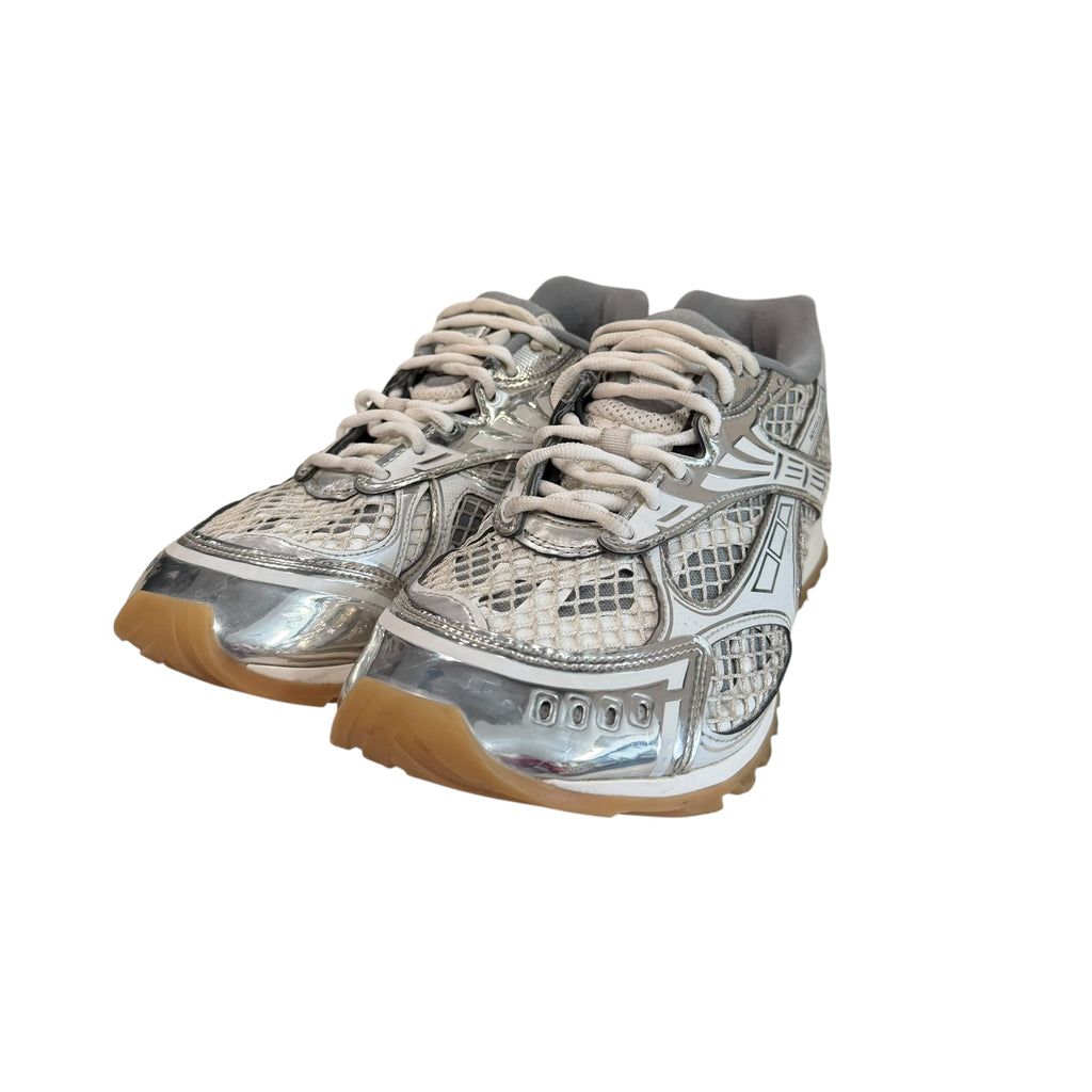 Bottega Veneta Orbit Sneakers Silver/White (No Box)